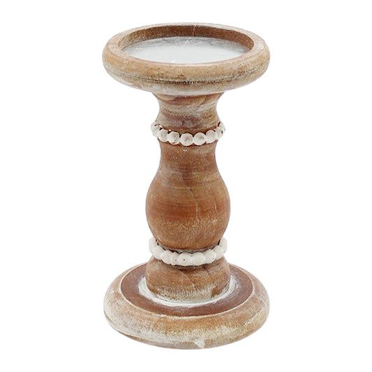 WAF34152 - Medium Wood Candle Holder 