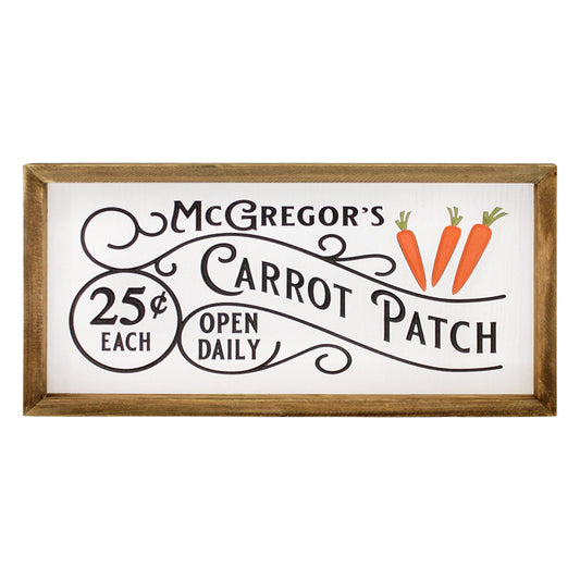 WAF34634 - McGregor's Carrot Patch Sign 