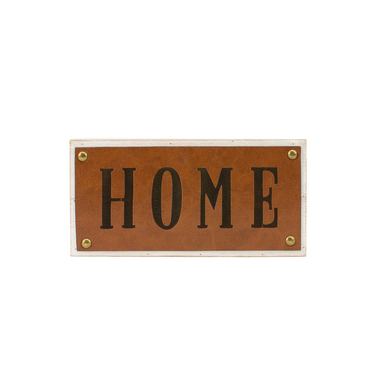 WAF41101 - Wood and Leather Home Sign 