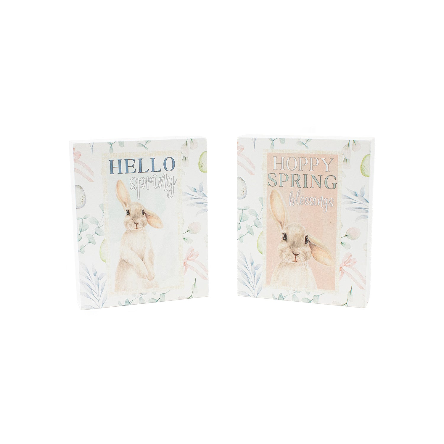 WAF41123-2A - 2 Assorted Bunny Signs 