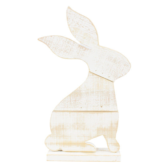 WAF41162 - Large Whitewashed Bunny Stand 