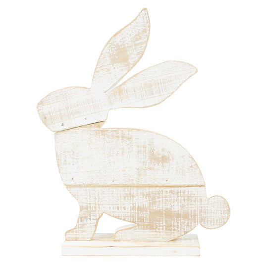 WAF41163 - Medium Whitewashed Bunny Stand 