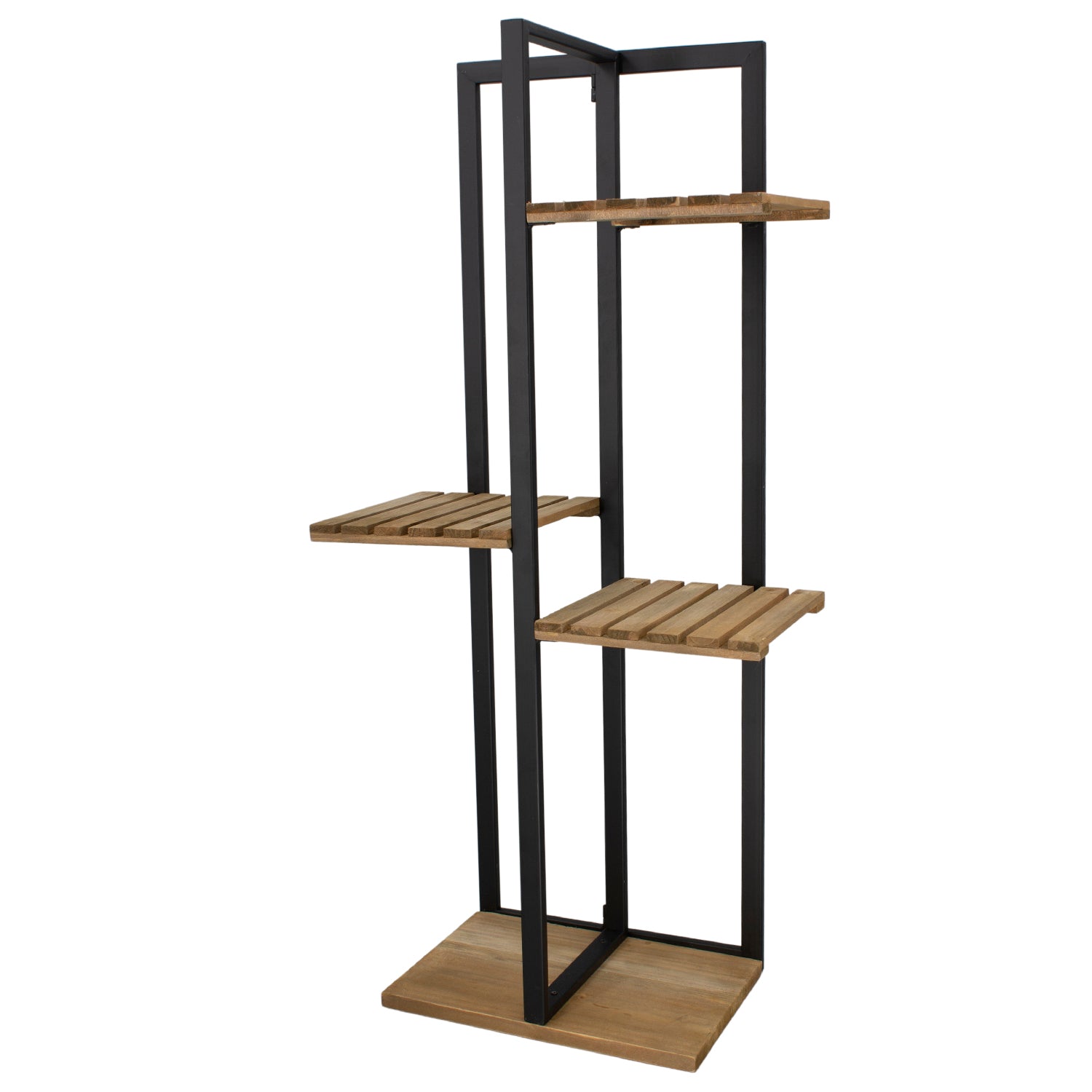 WAF41698 - Wood and Iron Three Shelf Stand 