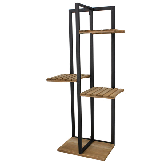 WAF41698 - Wood and Iron Three Shelf Stand 
