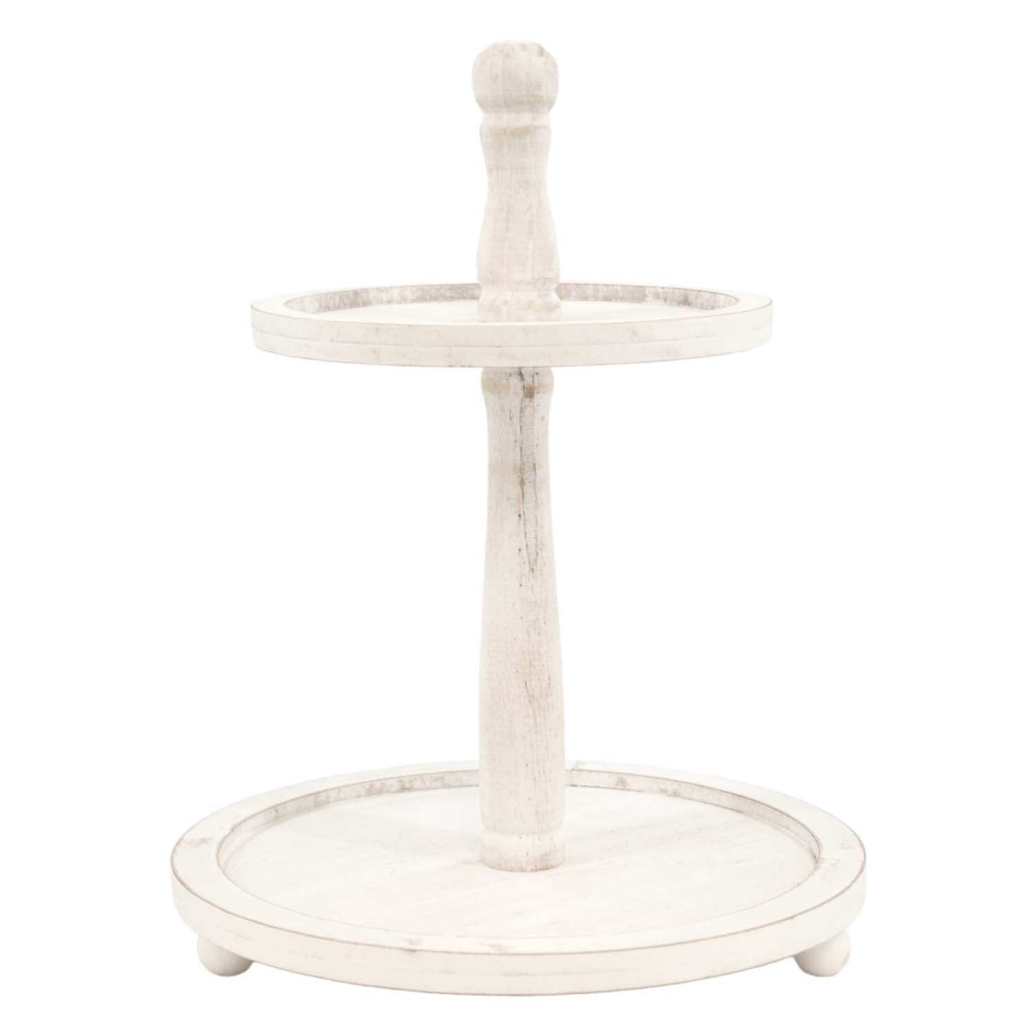 WAF57735 - Whitewashed Two Tier Tray