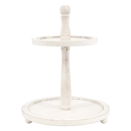 WAF57735 - Whitewashed Two Tier Tray