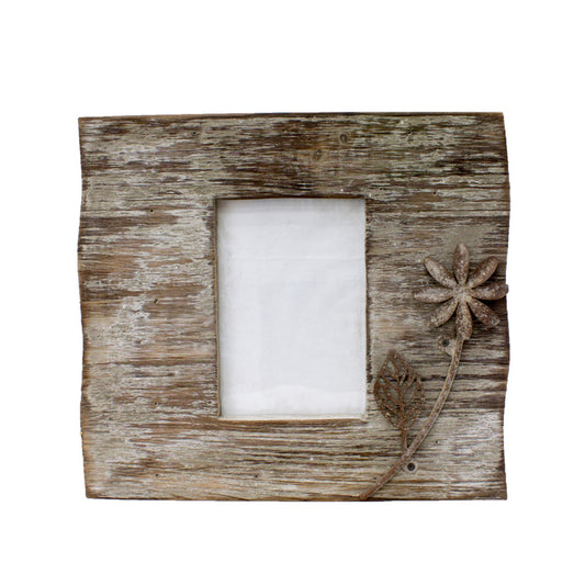 WAF94054 - Wooden Picture Frame with Flower 