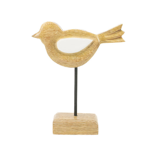 WAI41527 - Medium Wood Cutout Bird on Stand 