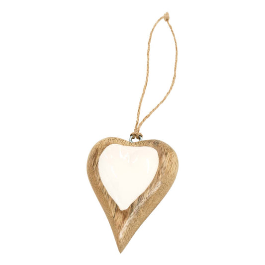 WAI54501 - Wood Heart Hanger