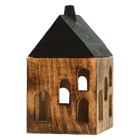 WAI57592 - Large Wood House with Black Roof