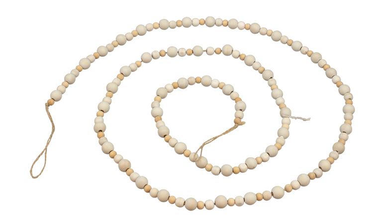 WAQ24735G - Cream and White Bead Garland 