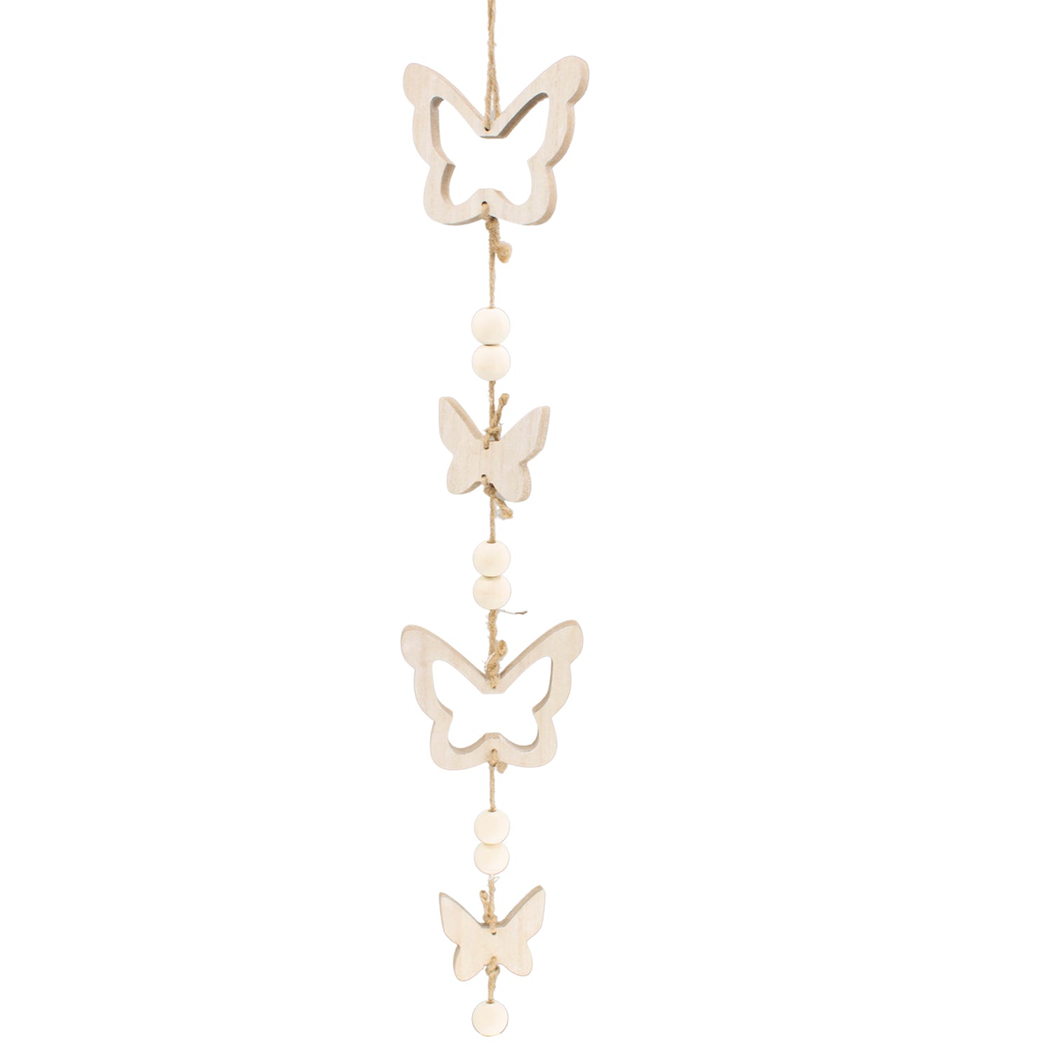 WAQ41326 - Wooden Butterfly Garland 