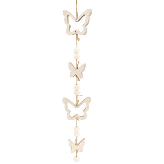 WAQ41326 - Wooden Butterfly Garland 