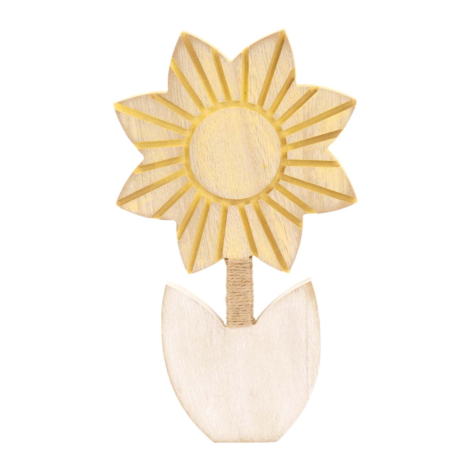 WAQ57838 - Wood Sunflower Stand