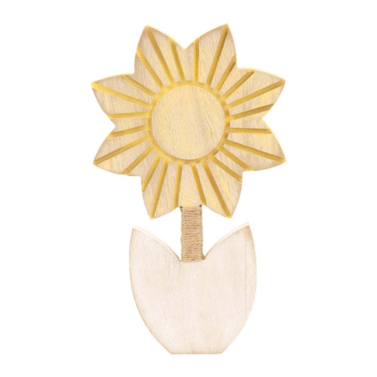 WAQ57838 - Wood Sunflower Stand