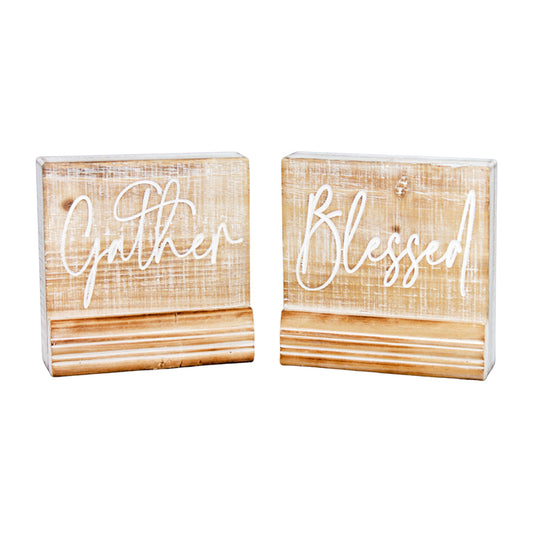 WFF25741-2A - 2 Assorted Gather and Blessed Blocks 