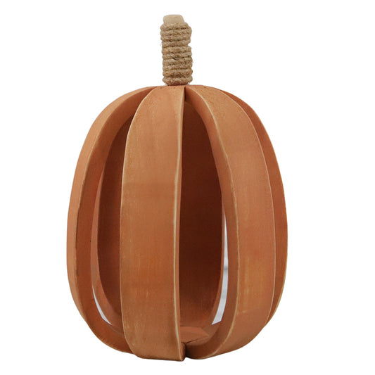 WFF38159 - Medium Orange Wood Rib Pumpkin 