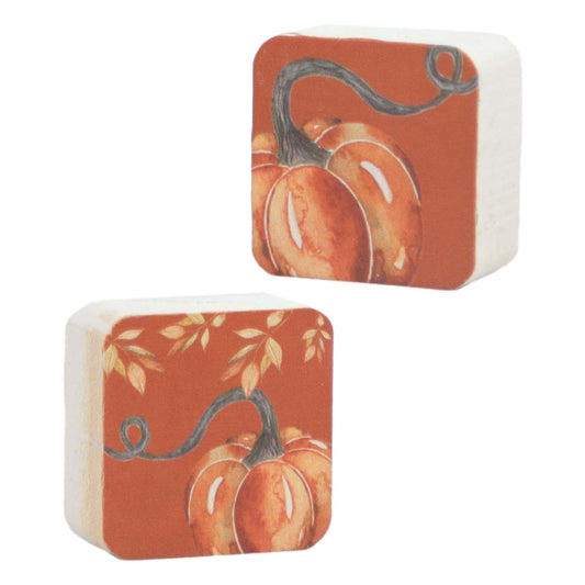 WFF58615-2A - 2 Assorted Mini Square Shades of Autumn Blocks