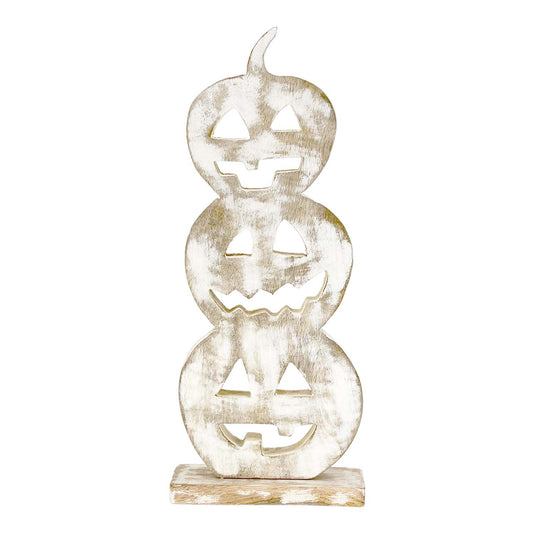 WFI58997 - Mango Wood Jack O Lantern Stack Stand
