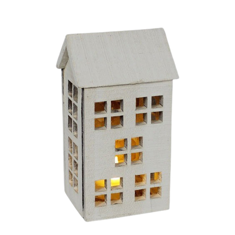 WXF39065 - Lighted Snowy Tall House 