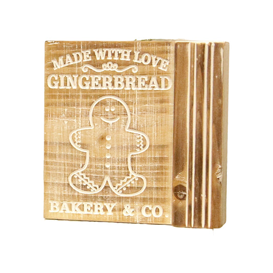 WXF39634 - Made With Love Gingerbread Block with Edge 