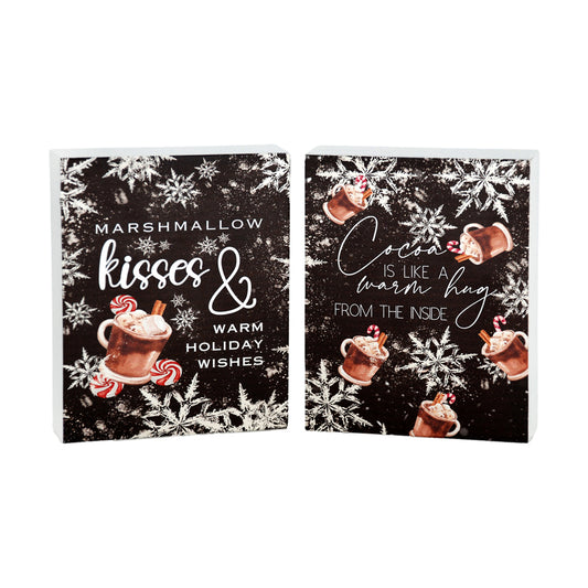 WXF43026-2A - 2 Assorted Hot Cocoa Blocks
