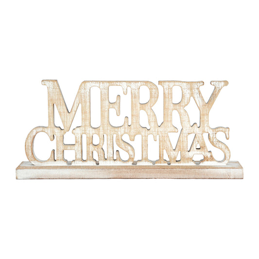 WXF43284 - Merry Christmas Cutout Word Stand
