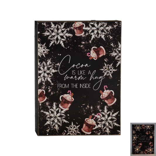WXF43626 - Lighted Hot Cocoa Block