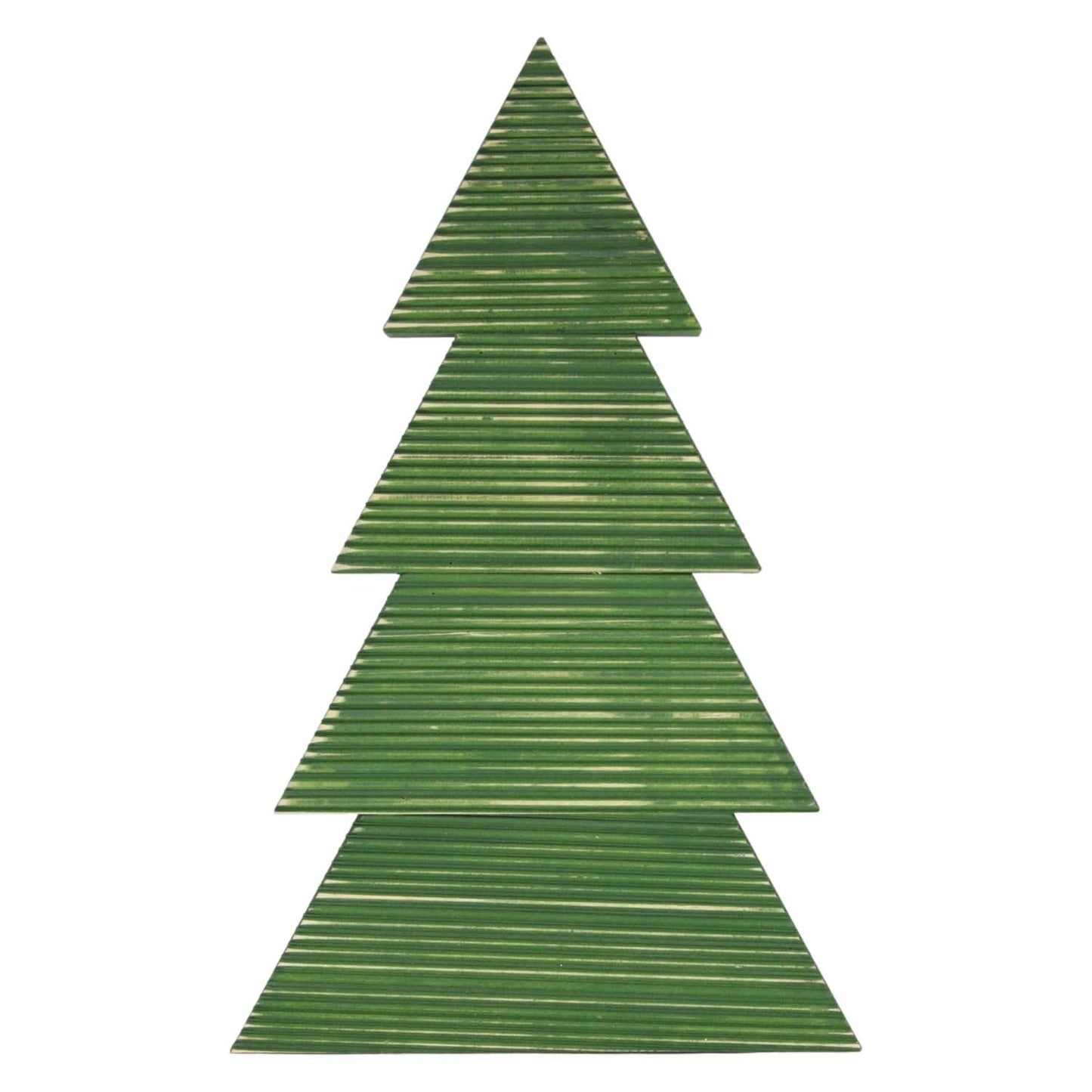 WXF59144 - Tall Green Ridged Wood Tree Stand