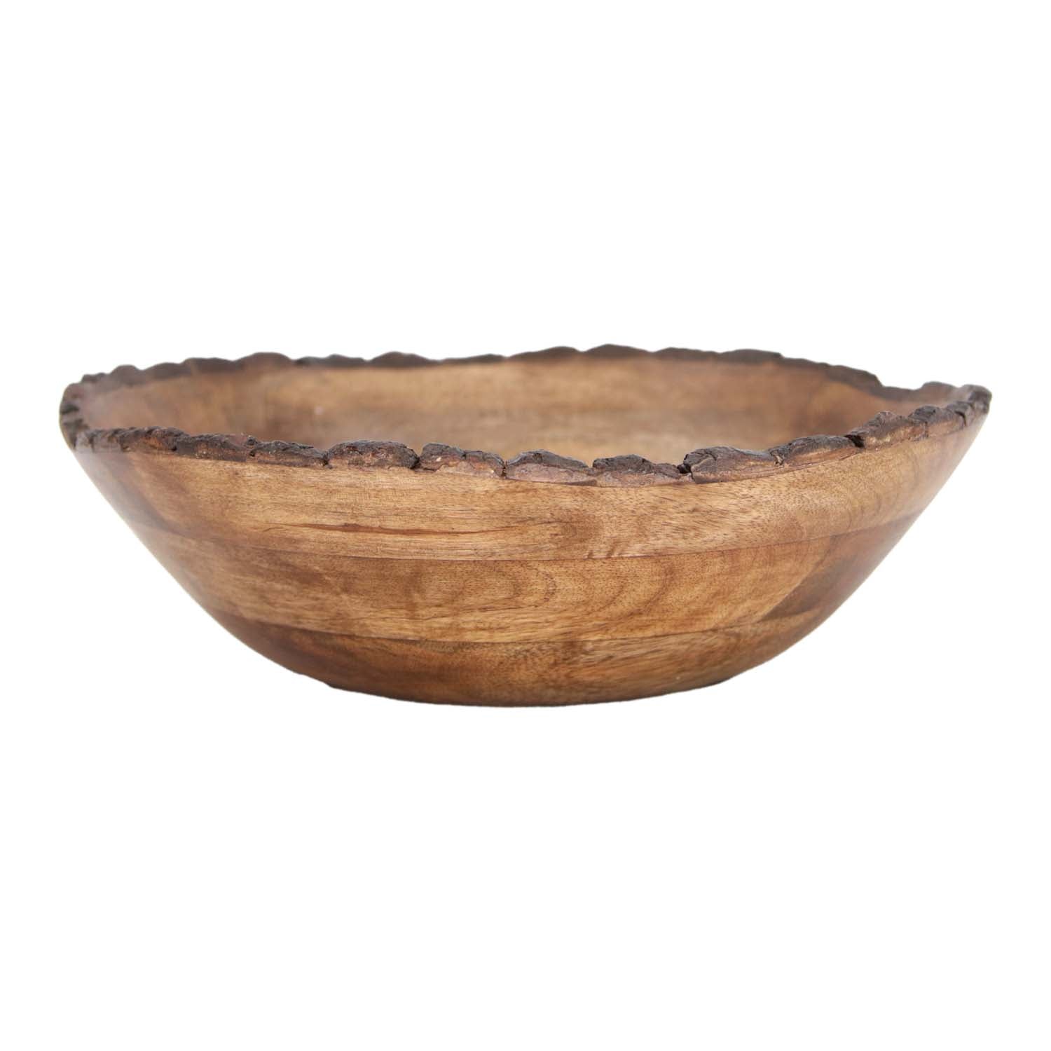 WXI59537 - Live Edge Mango Wood Fruit Bowl